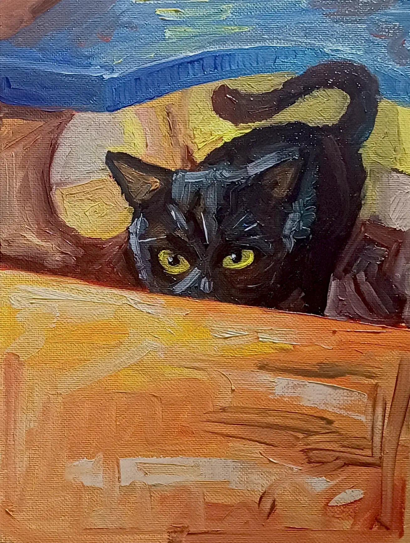 Katze No. 3 - Ölgemälde